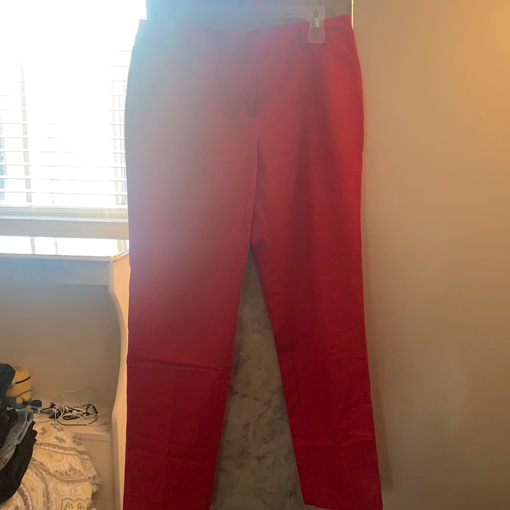 Red dress pant. Professional